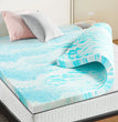 JHK 2-3 Inch Gel Memory Foam Mattress Topper Full Size Cooling Mattress Soft and Breathable Bed Topper School Bedroom Furniture