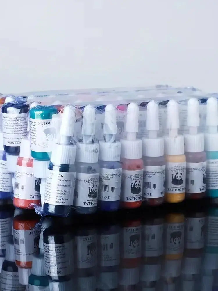 6/8/10 color ，Professional tattoo ink set,  tattoo consumables, long lasting, painting, body art supplies