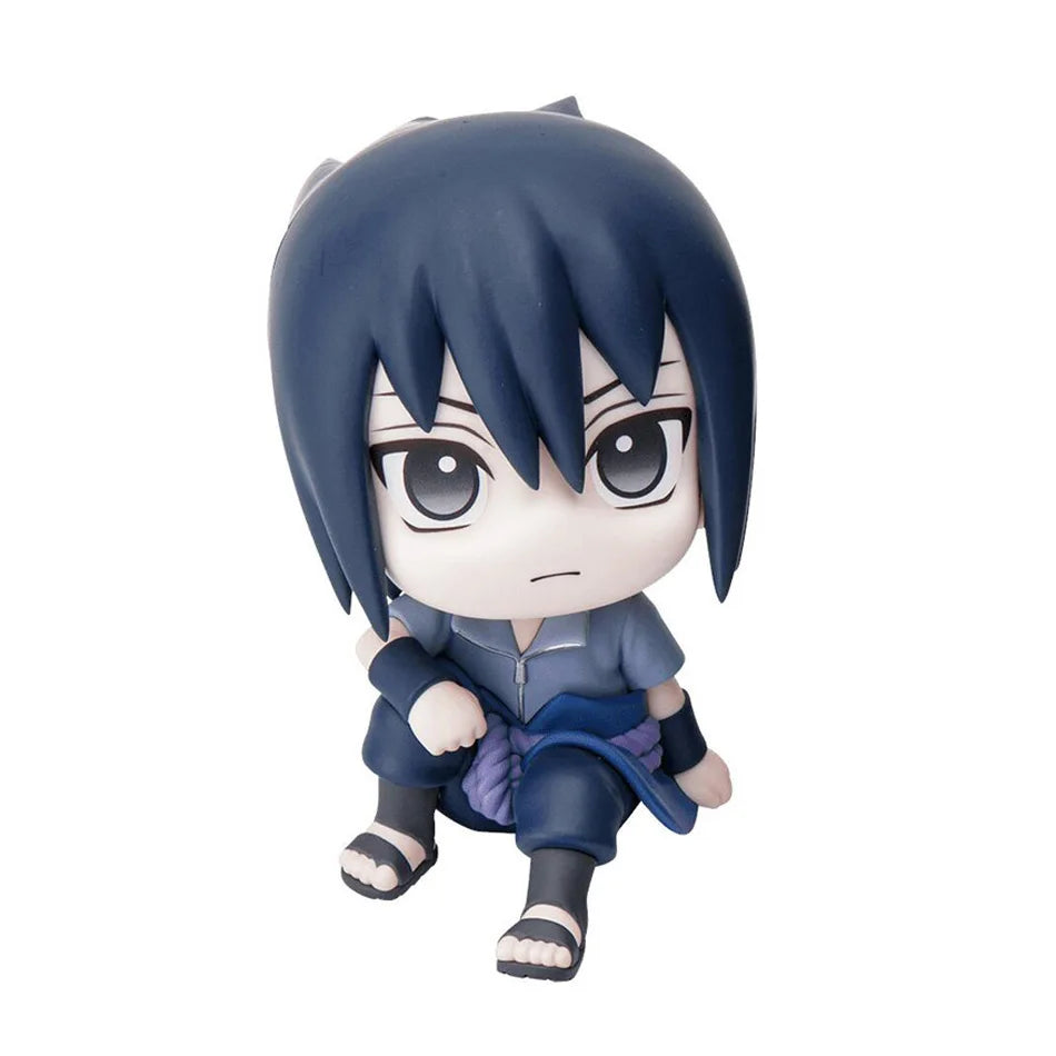 9cm Naruto Anime Figure Naruto Kakashi Action Figure Q Version Kawaii Sasuke Itachi Figurine Car Decoration Collection Model Toy