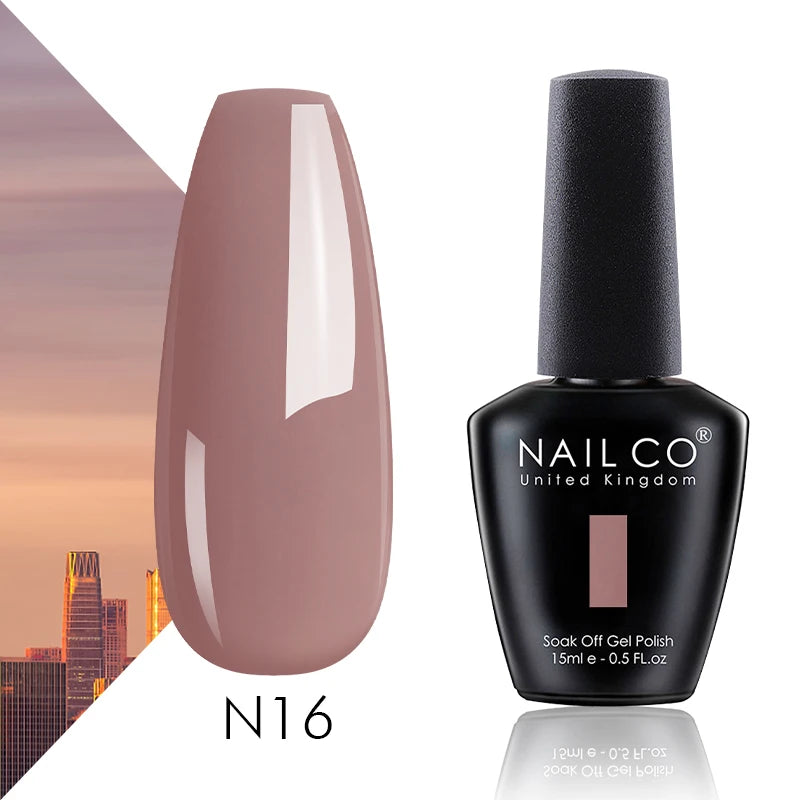 NAILCO 15ml Translucent Color Gel Nail Polish Vernis Semi Permanent UV LED Gel Polish For Nail Art Gel Manicure TOP BASE Varnish