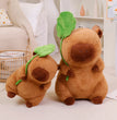 Lotus leaf Capybara Plush Toy  Oyster Bee Bckpack Capibara Cosplay Unicorn Dinosaur Boba Bread Ring Decor Stuffed Animals