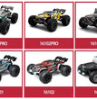 1:16 70KM/H Or 50KM/H 4WD RC Car With LED Remote Control Cars High Speed Drift Monster 4x4 Truck for Kids vs Wltoys 144001 Toys