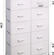 Tall Dresser for Bedroom with 10 Drawers, Chest of Drawers, Fabric Dresser for Closets, Storage Organizer Unit with Fabric Bins,