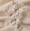 Baby Crochet Rattle Wooden Teether Toy BPA Free Wood Rodent Rabbit Rattle Baby Mobile Play Gym Newborn Educational Music Toys