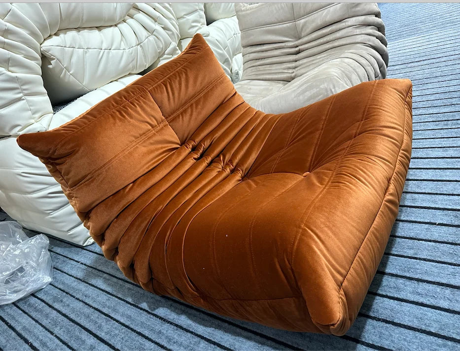 Caterpillar Single Sofa Lazy Couch Tatami Living Room Bedroom Lovely Leisure Single Chair Reading Chair Balcony Rocking Chair