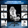 Gaming Chair, Backrest and Seat Height Adjustable Swivel Recliner Racing Office Computer Ergonomic Video Game Chair