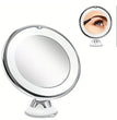 10x Magnification Lighted Cosmetic Mirror with Switch, 360 Degree Rotating Arm, Makeup mirror with Powerful Locking Suction Cup