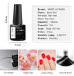 MEET ACROSS 7ml Base Top Coat Gel Polish Soak Off Semi Permanent UV Gel Nail Art Varnish Base Gel Top Coat Gel Varnish Manicure