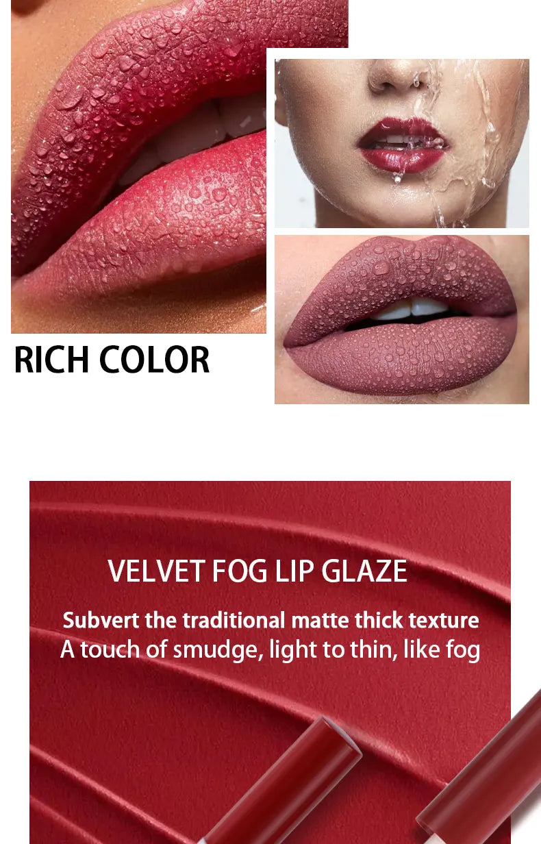 6-color Lip Gloss Liquid Lip Gloss Cosmetic Liquid Lipstick Stain-proof Waterproof Lip Gloss