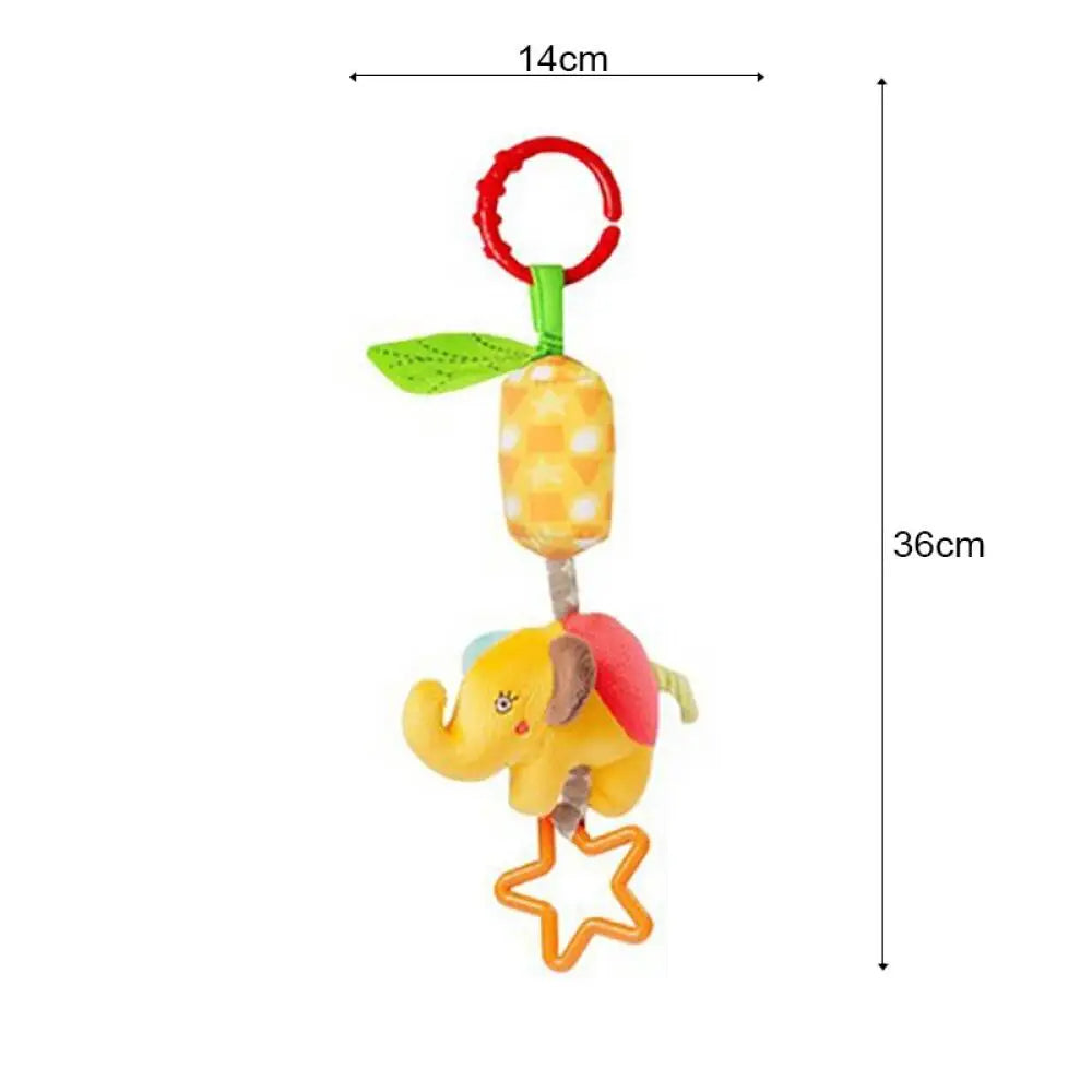 11pcs optional,baby crib bell rattle baby stroller hanging bell multifunctional pinch bright colours to attract baby's attention