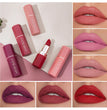 HANDAIYAN 6 Shades Matte Matte Lipstick Velvet Easy Tinting Long-Wear Makeup Lip Makeup