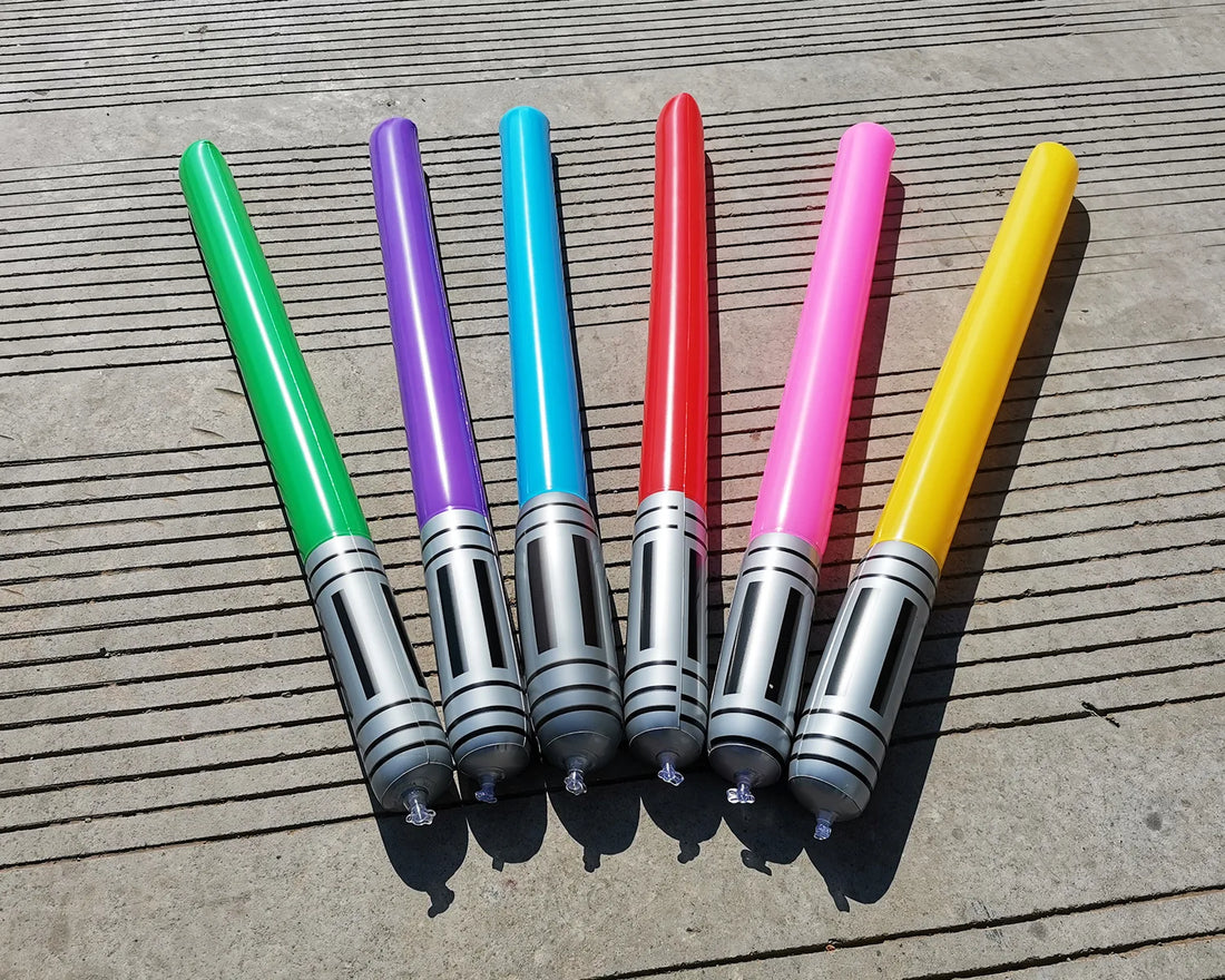 New Kids Inflatable Lightsaber  Laser Sword Toy 100cm Inflatable Stick Pvc Inflatable Sword for Children Gift