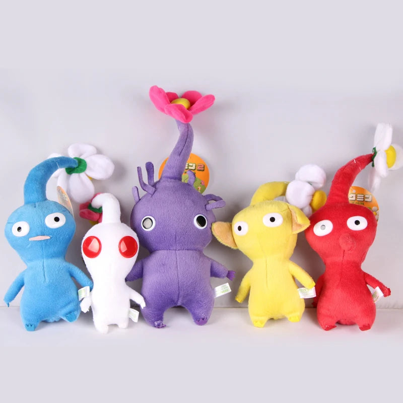 15CM Pikmin Plushie Doll Game Olimar Flower Leaves Bud Chappy Bulborb Soft Stuffed Toy Red Yellow Gift for Kids Fans Birthday