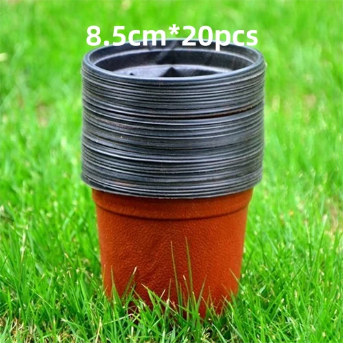 Thin section Flowerpot Plastic Grow Box Fall Resistant Tray For Home Garden Plants Nursery Cup Transplant Flower Plant Pots D4