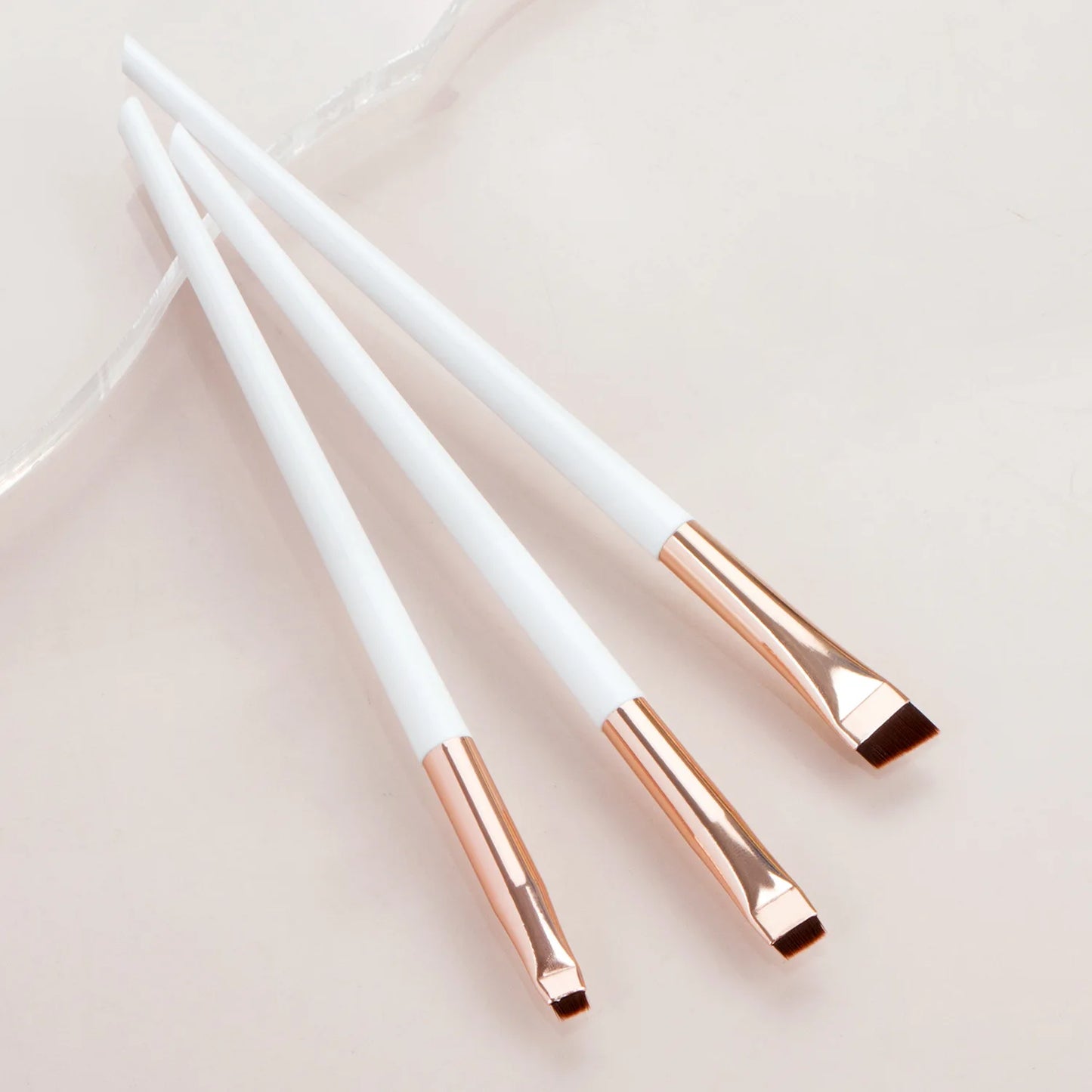 3 Pcs edge eyeliner brush oblique head eyebrow brush outline eyeliner brush ultra-thin eyeshadow brush makeup tools