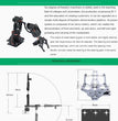 360 Degrees 6 DOF Robot Metal Alloy Mechanical Arm Claw Kit MG996R for Arduino Robotics Kit Educational Ps2 Programmable Toys