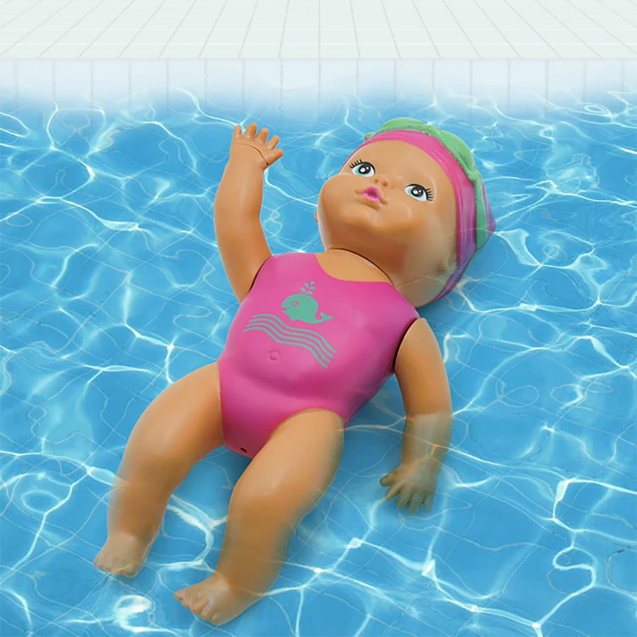 Floating swimming doll children's swimming baby character toy bathtub toy indoor parent-child interactive toy birthday gift