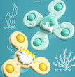 3Pcs/Set Baby Bath Toys Funny Bathing Sucker Spinner Suction Cup Cartoon Rattles Fidget Educational Toys Suction Cup Spinning