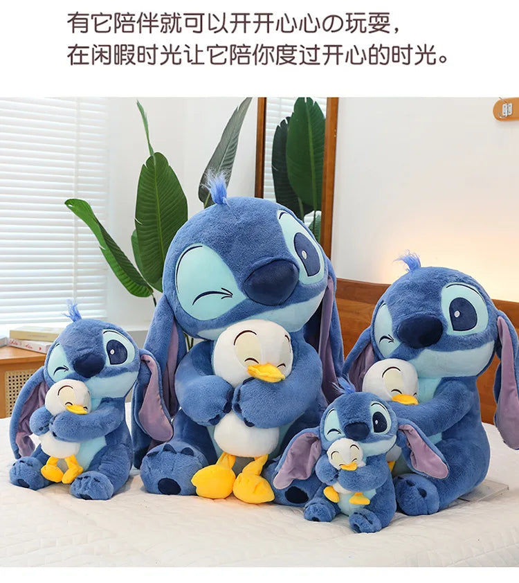 Disney Plush Doll Stitch Lilo Doll Cute Duck Stitch Plush Stuffed Toy Christmas Children's Birthday Gift Kawaii Decoration Toys