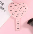 1 Pcs High Definition Handheld Heart-shaped Eyelash Mirror Eyelash Inspection Mirror Makeup Gadgets Vanity Mirror Girl Gifts