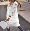 Long with Hood Outdoor Vest Down Women's Jacket Quilted Coat Sleeveless Jacket Winter Light Weight Sweaters