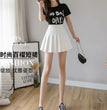 2024 White Women Pleated Skirts Summer High Waist Zipper Girls Dancing JK Mini Skirts Black Fashion Student A Line Faldas