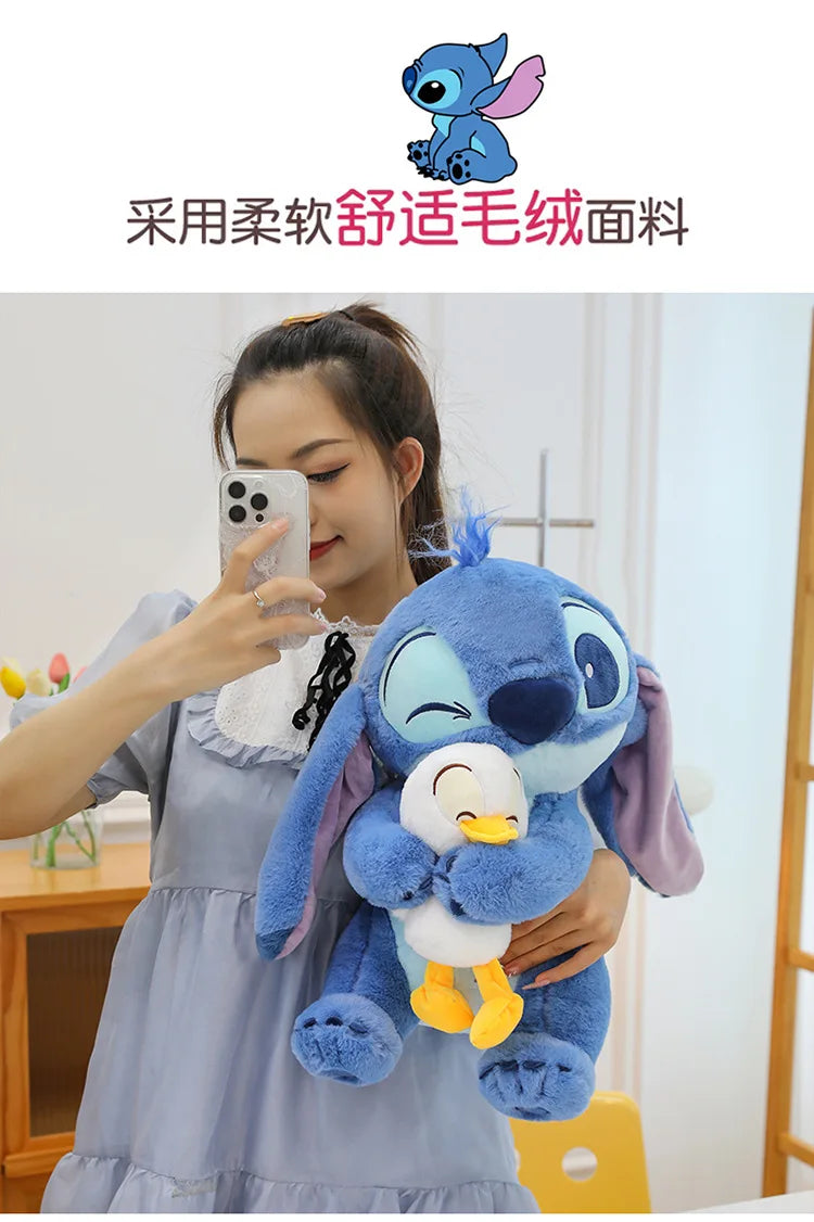 Disney Plush Doll Stitch Lilo Doll Cute Duck Stitch Plush Stuffed Toy Christmas Children's Birthday Gift Kawaii Decoration Toys