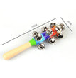 Colorful Rainbow Hand Held Bell Stick Wooden Percussion Musical Toy for Adult KTV Party Game Gift