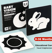 Baby Visual Stimulation Cards Montessori High Contrast Flash Card Infant Gift For Children Cognition Toy