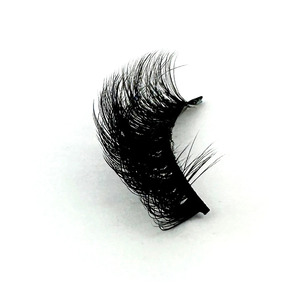 5pairs Classic Hybrid Volume Lashes New Arrival Wispy D Curl Short Russian Strip Lashes Makeup False Eyelashes