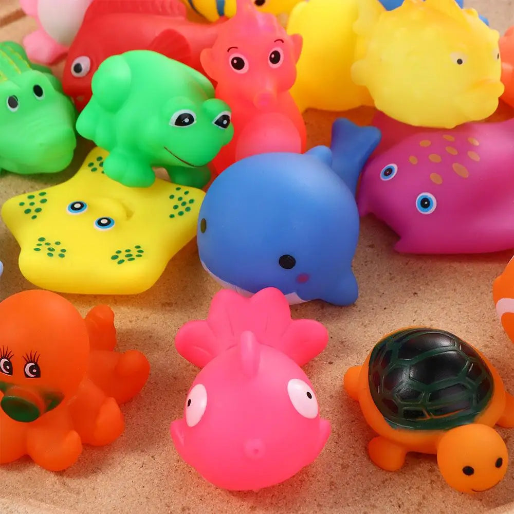 for Kids Cute Squeeze Sound Squeaky Animals Children Baby Bath Toys Bath Toys Float Shower Toy Swimming Water Toys