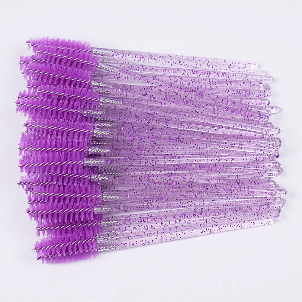 5/50 PCS Disposable Silicone Gel Eyelash Brush Comb Mascara Wands Eye Lashes Extension Tool Professional Beauty Tool For Women