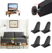 4 Pcs Adjustable Metal Furniture Leg Sofa Bed TV Cabinet Legs Black Furniture Feet Thick Aluminum Alloy Table Cabinets Feets