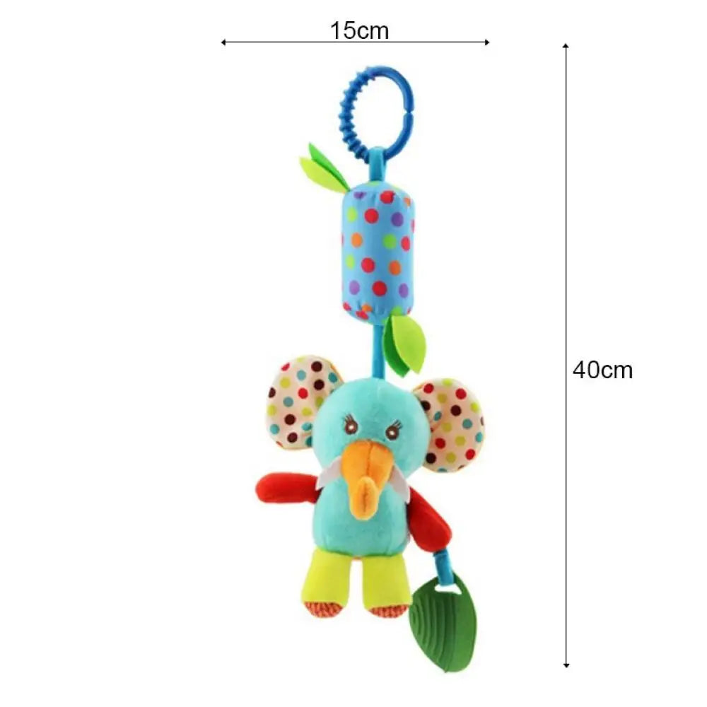 11pcs optional,baby crib bell rattle baby stroller hanging bell multifunctional pinch bright colours to attract baby's attention