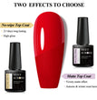 MEET ACROSS 7ml Base Top Coat Gel Polish Soak Off Semi Permanent UV Gel Nail Art Varnish Base Gel Top Coat Gel Varnish Manicure