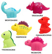 1/6PCS Baby Cute Animals Bath Toy Swimming Water Play LED Light Up Toy Set Float Induction Luminous Dinosaur for Kids Funny Gift