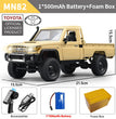 ZWN MN82 1:12 Retro Rc Car With LED Lights Full-scale Simulation LC79 Professional 4WD Remote Control Pickup RC Truck Model Toys