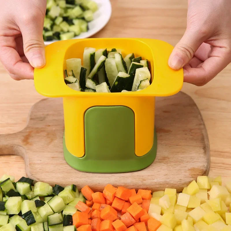 Multifunctional Cucumber Potato Slicer Household Hand Pressure Onion Dicer Kitchen Tools Vegetable Chopper French Fries Cutter