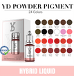 YDPMU Powder Liquid Pigment 12ML Lip Tattoo Ink Eyebrow Eyeline Pigments Professional Semi Permanent Makeup Tints Beauty Arts