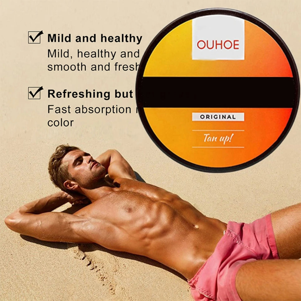 50/100ml Body Tanning Cream Bronze Skin Tanning Lotion Effective Sun Aid Take In Sunlight Moisturizing Cream Body Care Products