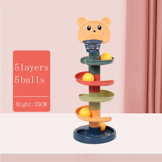 Montessori Baby Toy Children Montessori Educational Toys For Babies Rolling Ball Stacking Track Baby Education Toys Children