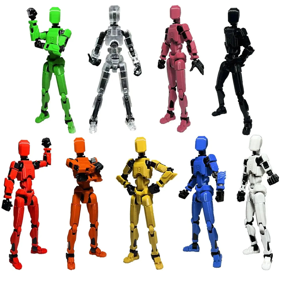 Titan 13 Action Figures T13 Figure 3D Printed Multi-Jointed Movable Lucky 13 Action Figure Nova 13 Action Figure Dummy