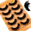 5pairs Classic Hybrid Volume Lashes New Arrival Wispy D Curl Short Russian Strip Lashes Makeup False Eyelashes