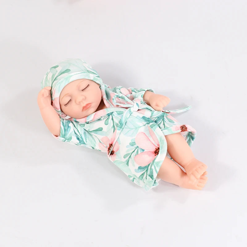 New Silicone Reborn Dolls 20cm Baby Reborn Toys Waterproof Vinyl Bebe Doll Cute Mini Reborn Baby Doll For Girls Birthday Gift