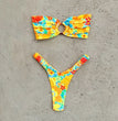 Micro Bikini Push Up Women Swimsuits 2024 Sexy Female Swimwear Brazilian Bikini Set Thong Biquini Swim Suits Print Beachwear