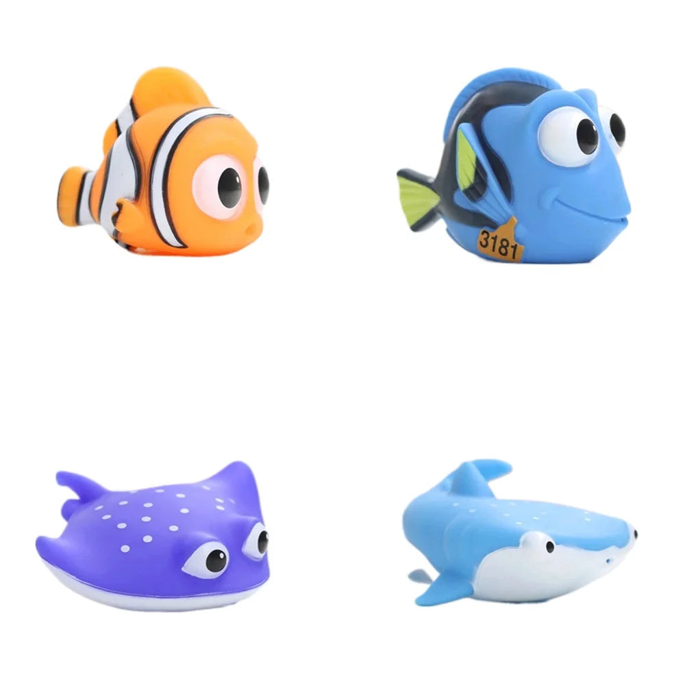 Finding Nemo Baby Bath Squirt Toys Kids Funny Soft Rubber Float Spray Water Squeeze Toys  Bathroom Play Animals For Children