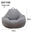 Large Small Lazy Sofas Cover Chairs Without Filler Linen Cloth Lounger Seat Bean Bag Pouf Puff Couch Tatami Living Room