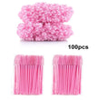 100pcs Disposable Eyelash Brushes Spoolies Micro Lash Mascara Wands Combs Wholesale for Eyelash Extension Makeup  Cosmetic Tools