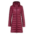 Women Winter Down Jacket 6 Colors Plus Size 5XL 6XL 7XL Women Long Slim Fit Hooded Warm Ultra Lightweight Packable Puffer Jacket