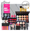 POPFEEL Makeup Full Kit Female Make Up Set Eye Shadow Eyeshadow Palette Lip Gloss Mascara Eyeliner Brushes Bag Make-up for Women